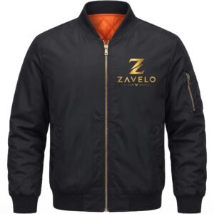 Zavelo Men’s Winter Padded Bomber Jacket